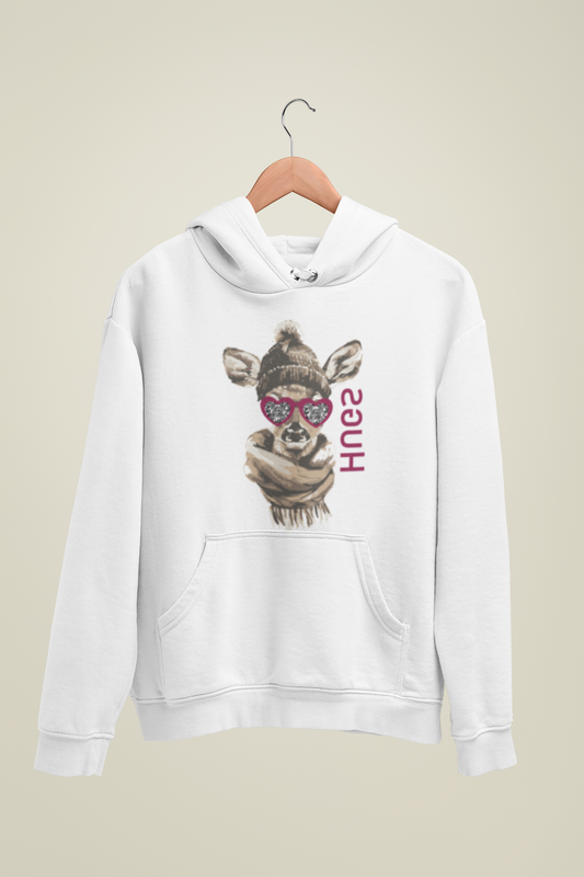 HUGS Hoodie Damen weiß