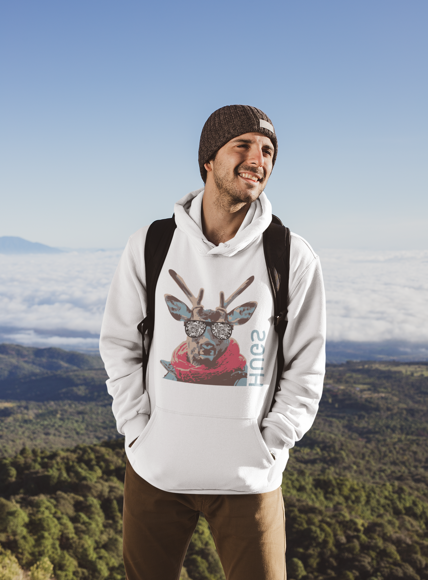 HUGS_Hoodie_Männer_Berg