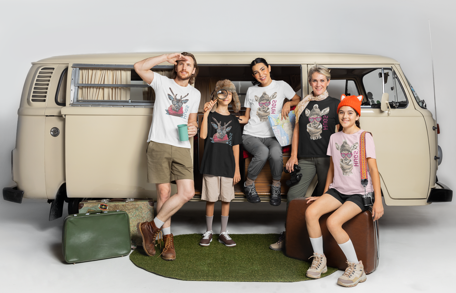 HUGS T-Shirts Gruppe VW-Bus