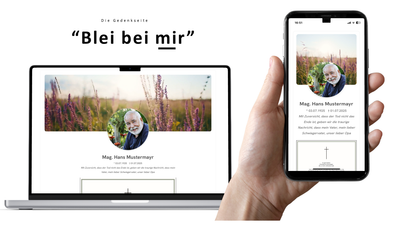 "Bleib bei mir"      Die Gedenkseite