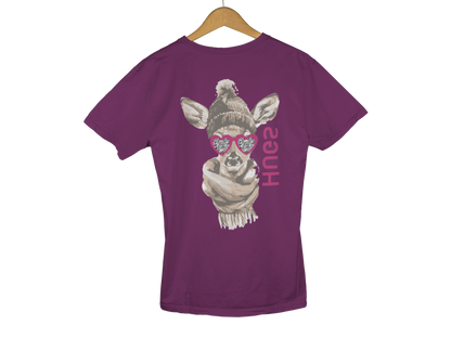 HUGS_T-shirt_Damen_purpur